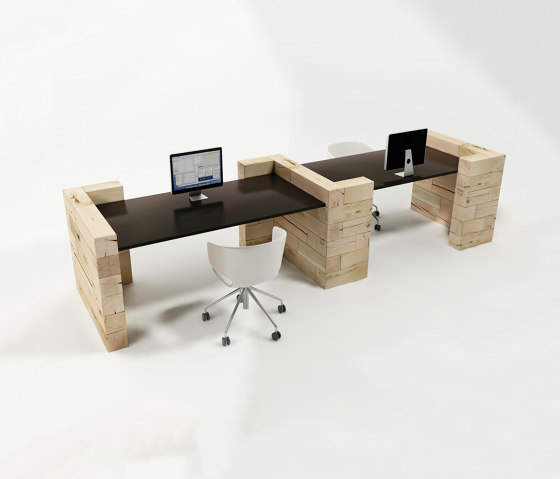 CRAFTWAND® - Bürotisch zwei Arbeitsplätze | Tischgestelle | Craftwand