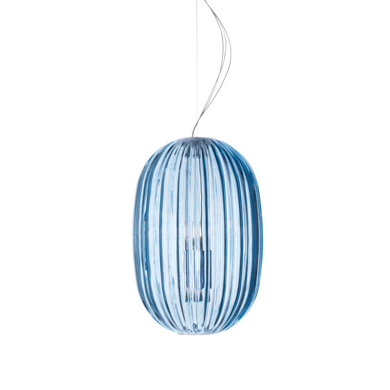 Plass suspensión medio azul claro | Lámparas de suspensión | Foscarini