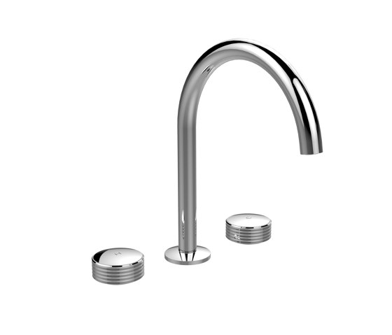 Texture Collection F5611 | 3-holes basin mixer with swivel spout | Wash basin taps | Fima Carlo Frattini