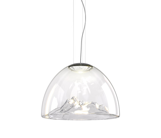 Mountain View SP Crystal/Chrome | Suspended lights | Axolight