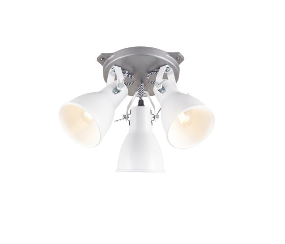 Stirrup Triple Ceiling Light White | Plafonniers | Original BTC