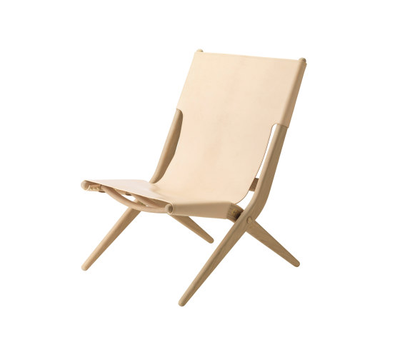 Saxe Chair, Soap Treated Oak/Natural Leather | Fauteuils | Audo Copenhagen