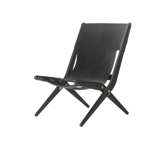 Saxe Chair, Black Stained Oak/Black Leather | Sillones | Audo Copenhagen