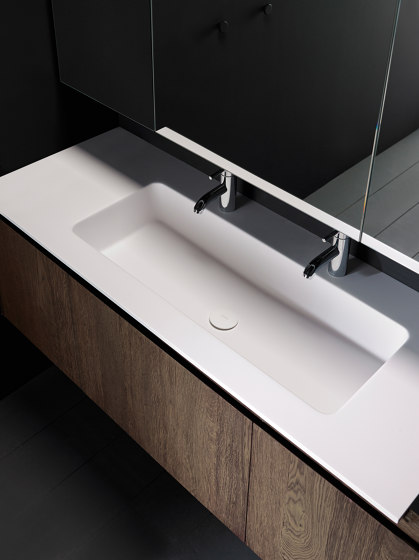 H8 Tapa con lavabo integrado en Solidsurface | Lavabos | Inbani