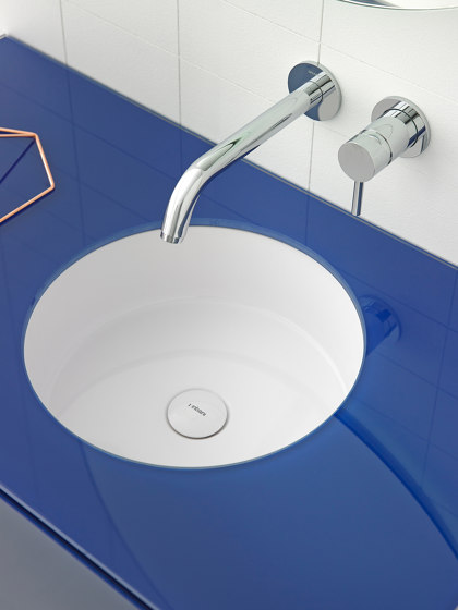 Glaze Round Undermount Ceramilux® Sink | Lavabos | Inbani