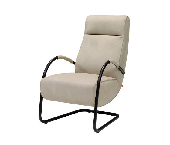 Howard Old Glory Fauteuil High Back with Leather Armrest | Armchairs | Jess
