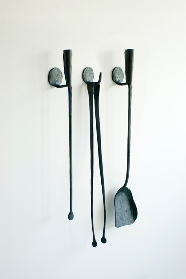 A Ferro e Fuoco Companion Set / Wall hooks | Fireplace accessories | conmoto