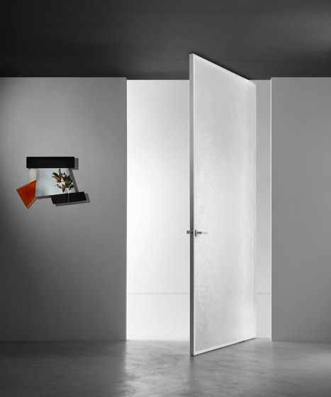 Aladin Pivot door with concealed frame, customizable | Portes intérieures | Glas Italia