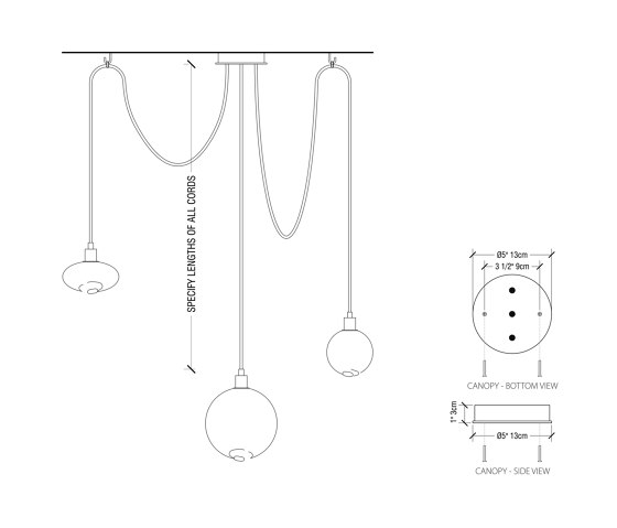 Drape Composition 2 Pendant | Suspended lights | SkLO
