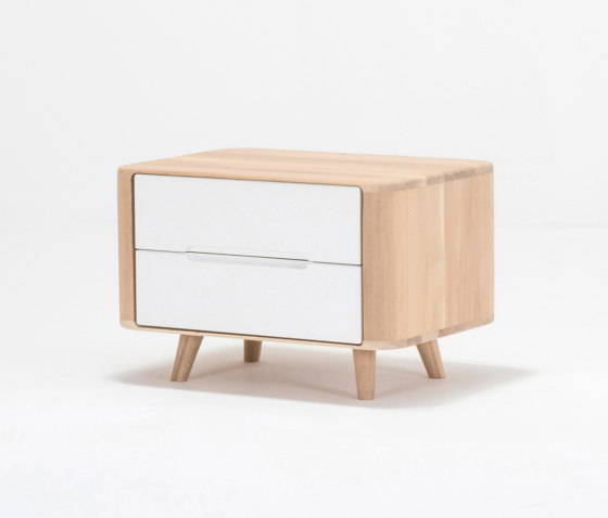 Ena nightstand | 60 - 2 drawers | Comodini | Gazzda