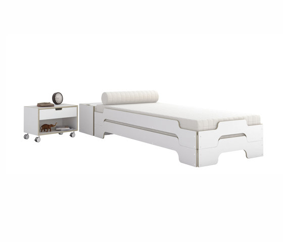Stacking bed classic CPL white | Camas | Müller small living
