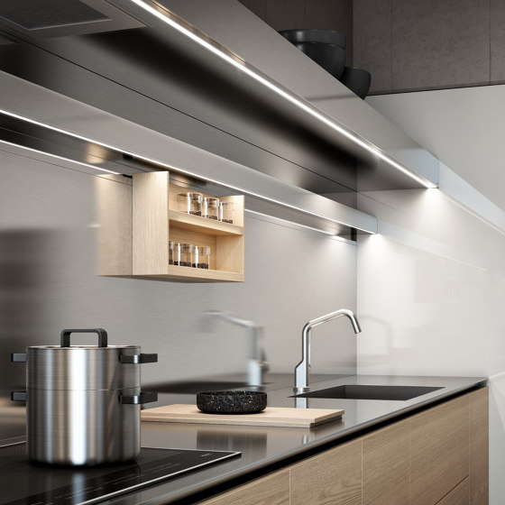 Gamma linear layout | Fitted kitchens | Arclinea