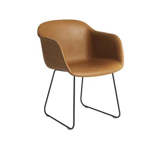Fiber Armchair | Sled Base | Leather | Chairs | Muuto