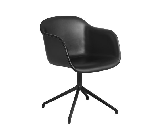 Fiber Armchair | Swivel Base | Leather | Stühle | Muuto