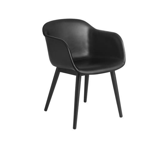 Fiber Armchair | Wood Base | Leather | Chaises | Muuto