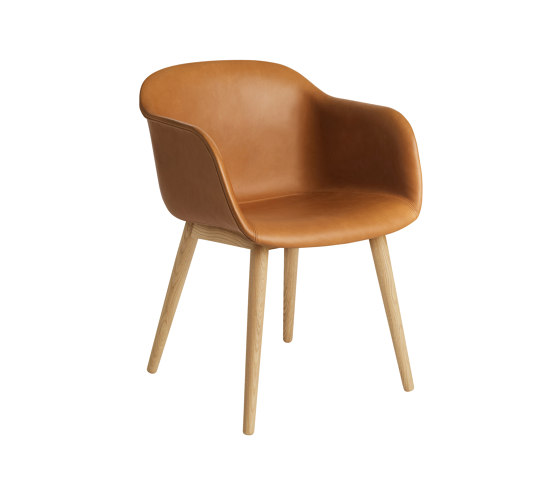 Fiber Armchair | Wood Base | Leather | Chairs | Muuto