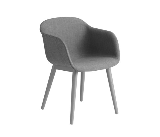 Fiber Armchair | Wood Base | Textile | Chaises | Muuto