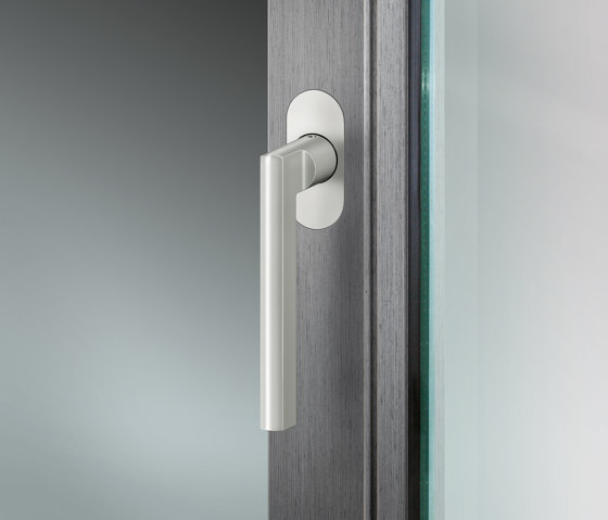 FSB 34 1005 Window handle for narrow profiles, with flush roses | Lever window handles | FSB