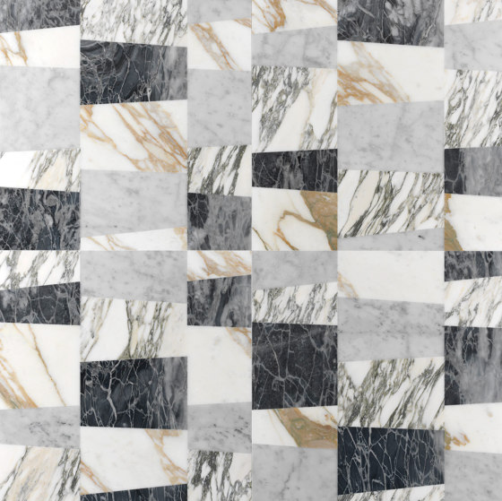 Opus | Piano patchwork | Natural stone panels | Lithos Design