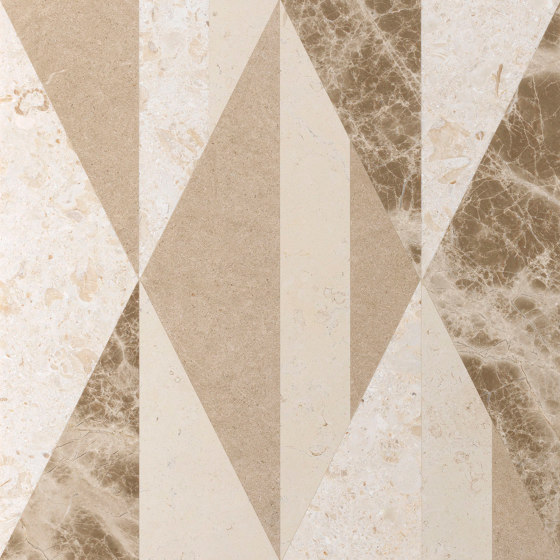 Opus | Tangram chantilly | Lastre pietra naturale | Lithos Design