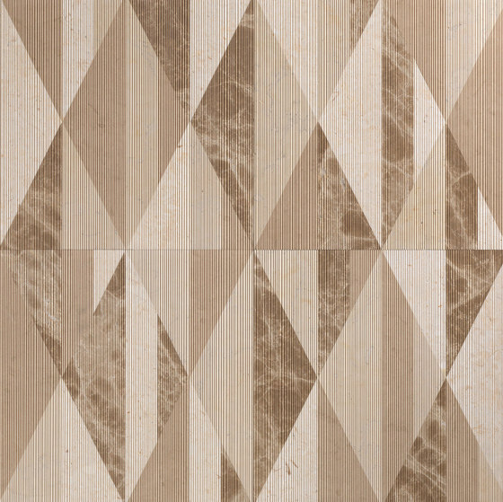Opus | Tangram chantilly | Natural stone panels | Lithos Design