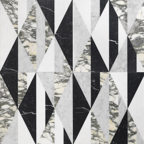 Opus | Tangram chaplin | Natural stone panels | Lithos Design