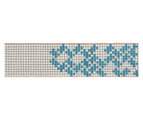 Bandas Single Rug C Turquoise 14 | Rugs | GAN