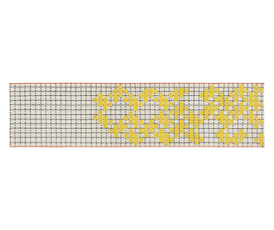 Bandas Single Rug C Yellow 15 | Tapis / Tapis de designers | GAN