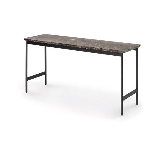 Capilano Petite table 96x30 - Version avec plateau en marbre Emperador | Tables basses | ARFLEX