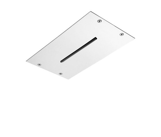 Modular F2810 | Soffione a soffitto in acciaio inox con getto cascata | Rubinetteria doccia | Fima Carlo Frattini
