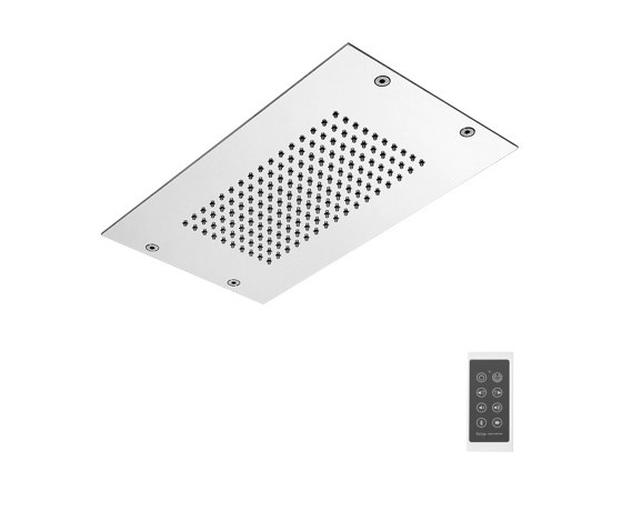 Modular F2825 | Ceiling mounted stainless steel showerhead with rain flow and  cromotherapy | Shower controls | Fima Carlo Frattini
