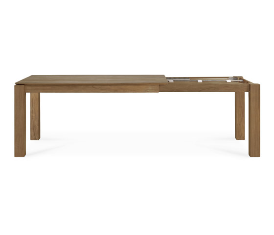 Slice | Teak extendable dining table - legs 10 x 10 cm | Esstische | Ethnicraft