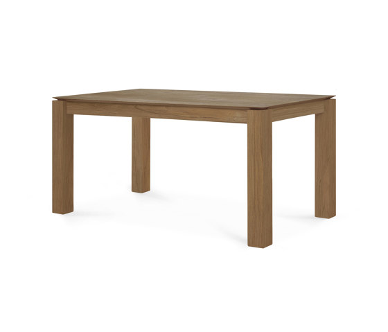 Slice | Teak extendable dining table - legs 10 x 10 cm | Dining tables | Ethnicraft