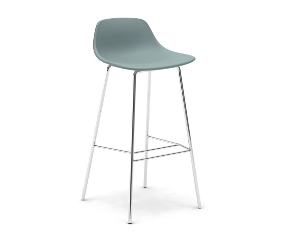 Pure Loop Mini 4 legs bar stool upholstered | Sgabelli bancone | Infiniti