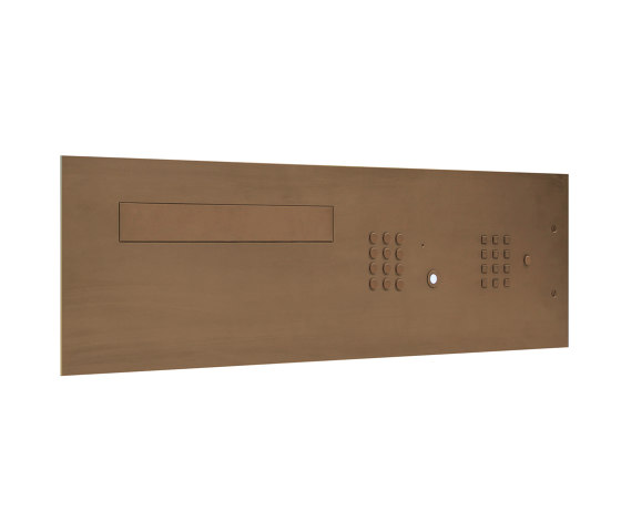 Letterbox with wireless system in bronze rustic matt | Buzones | FASTTEL BELGIUM
