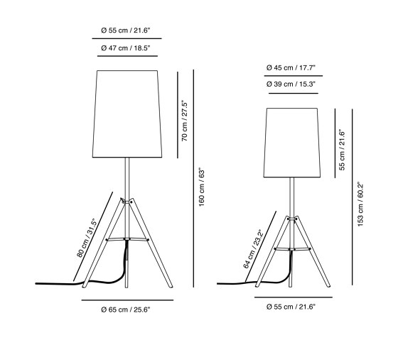 Tripod | Floor lamp | Free-standing lights | Carpyen