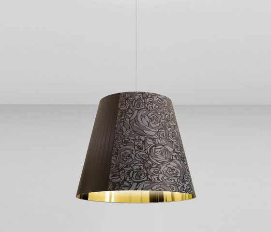 Melting Pot SP 80 dark patterns with gold inside | Suspended lights | Axolight