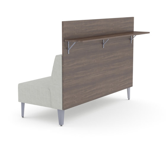 Malibu Straight Unit with a laminate panel and bar height shelf. | Divani | ERG International