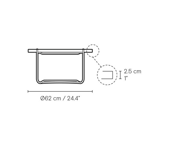 CH417 | Tray Table | Ø62 | Mesas auxiliares | Carl Hansen & Søn