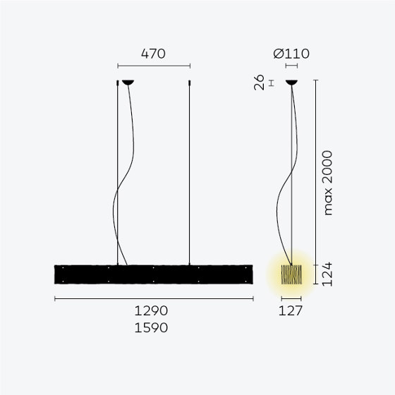 One by One 30 LED /32 LED | Pendelleuchten | BELUX