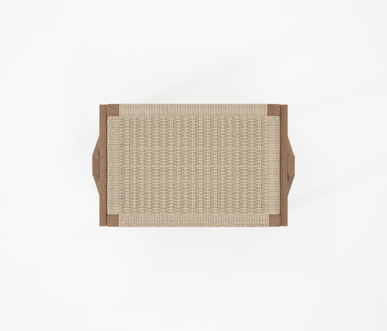 Tribute OTTOMAN with WOVEN DANISH PAPER CORD | Tabourets | Karpenter