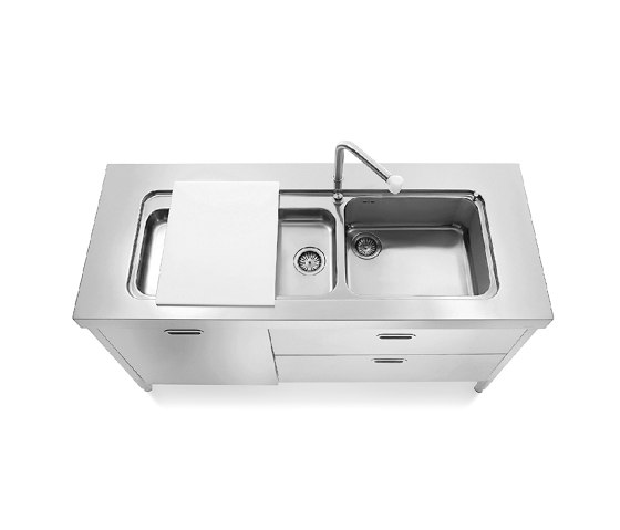 Washing kitchens
L160-L60+C90/1 | Kitchen sinks | ALPES-INOX