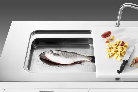 Küchen Spülen L190-L60+C120/1 | Küchenorganisation | ALPES-INOX