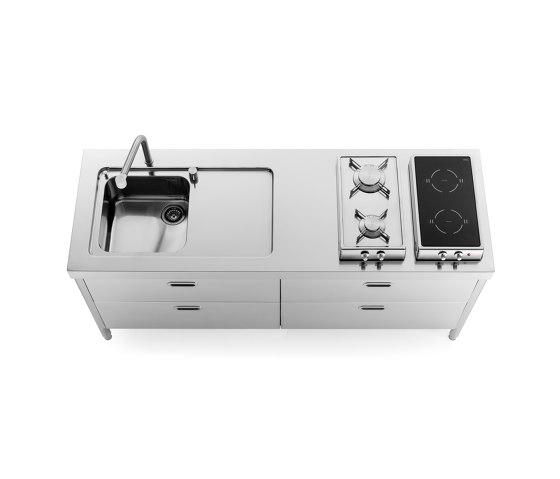 Lavaggio-Cottura
 LC190-C90+C90/1 | Cucine compatte | ALPES-INOX