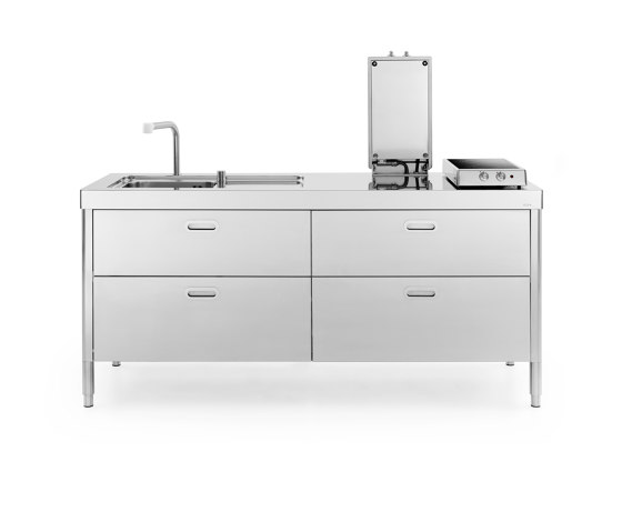 Washing and cooking kitchens LC190-C90+C90/1 | Cuisines compactes | ALPES-INOX