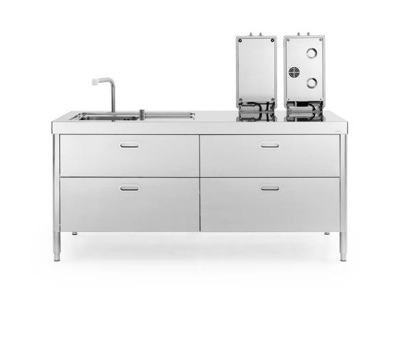 Washing and cooking kitchens LC190-C90+C90/1 | Compact kitchens | ALPES-INOX
