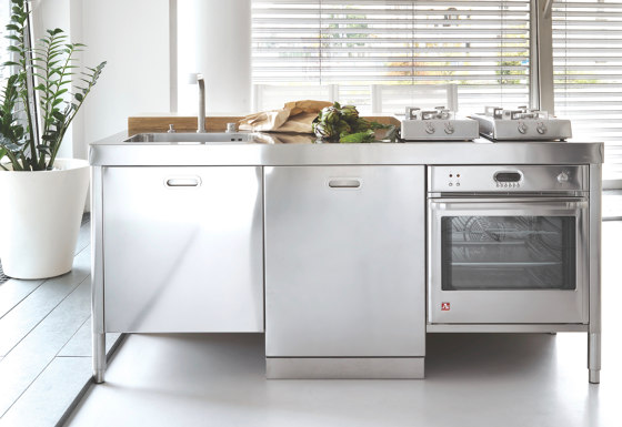 Washing and cooking kitchens LC190-A60+L60+F60/1 | Compact kitchens | ALPES-INOX