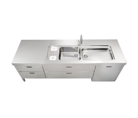 Washing kitchens
L250-C60+C120+L60/1 | Modular kitchens | ALPES-INOX