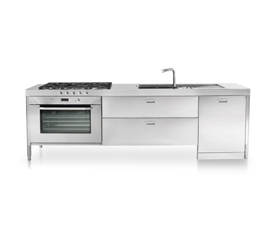 Washing and cooking kitchens LC280-F90+C120+L60/1 | Compact kitchens | ALPES-INOX