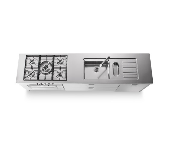 Washing and cooking kitchens LC280-F90+C120+L60/1 | Cuisines compactes | ALPES-INOX